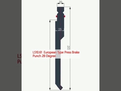 LS10.61 यूरोपीय प्रकार प्रेस ब्रेक पंच 28 डिग्री